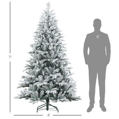 7 Foot Snow Flocked Christmas Tree