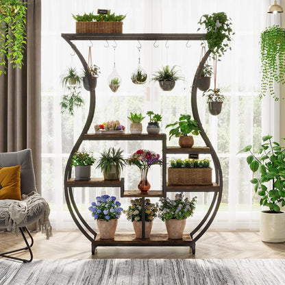 LITTLE TREE 70.9 Inch 6-Tier Vase Shape Plant Stand