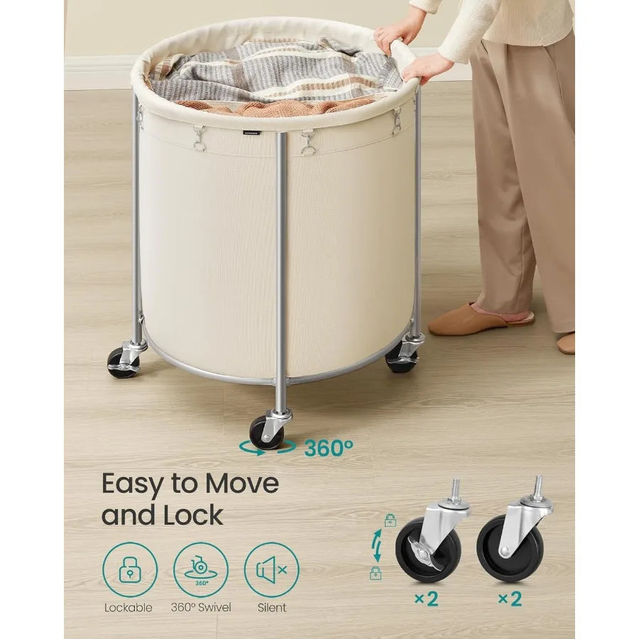 63.5 Gallon Heavy Duty Laundry Basket with Wheels