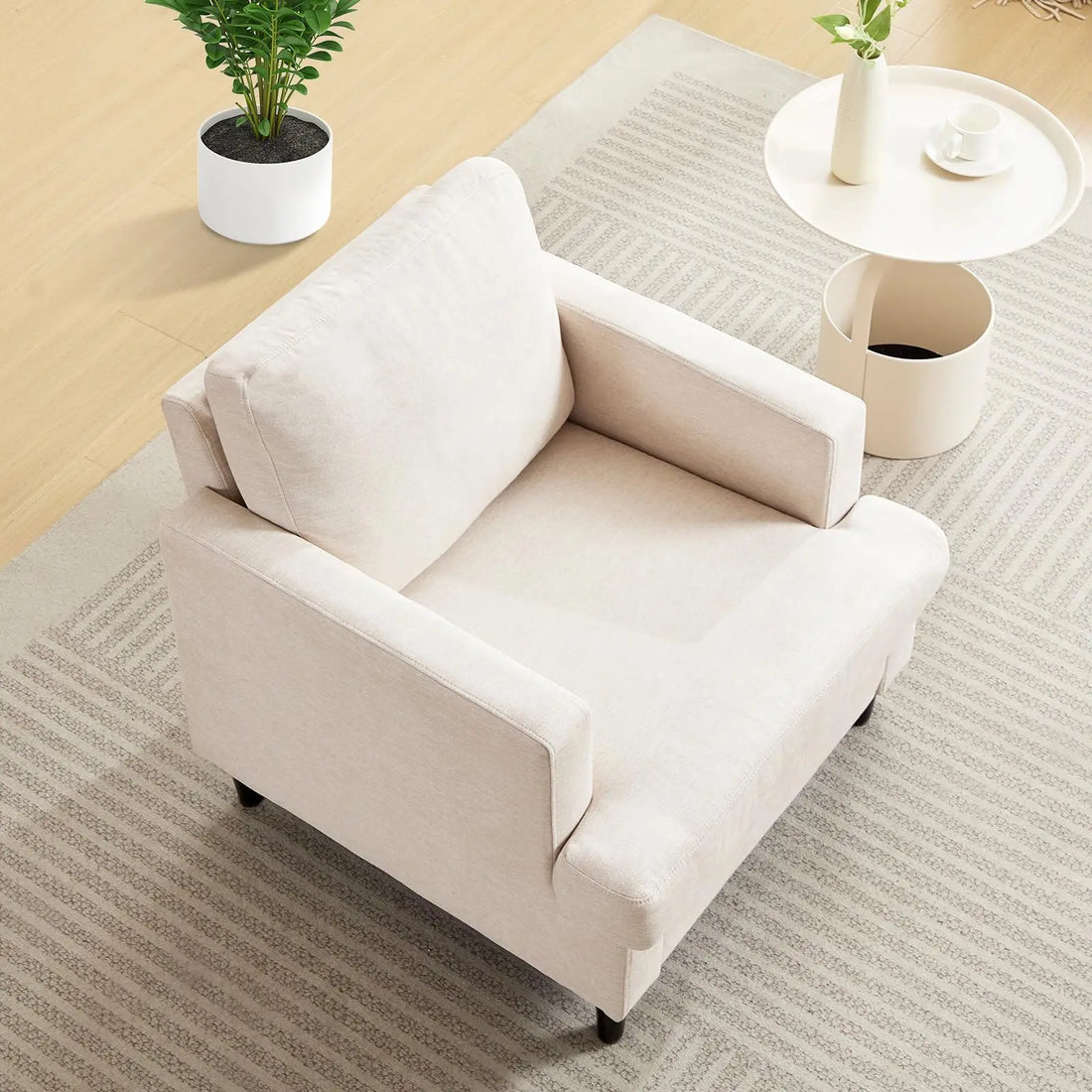 Modern Deep Seat Accent Chair