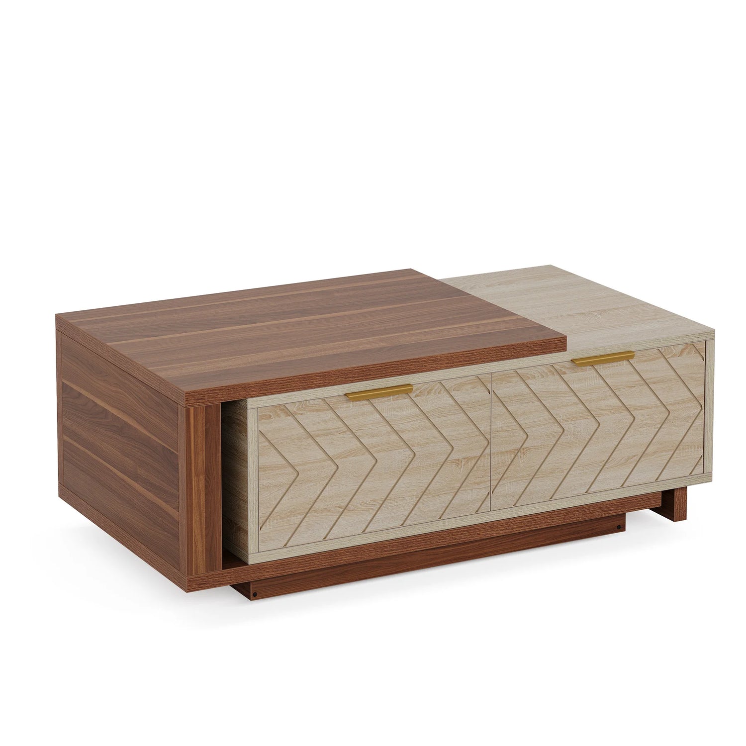 Tribesigns Extendable Coffee Table with Drawers