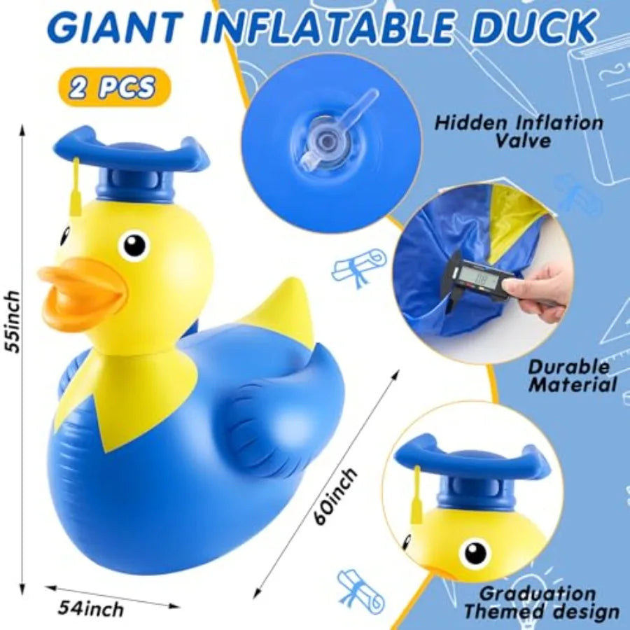 5 Foot Giant Graduation Duck Inflatable Decoration