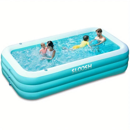 JOYFY Full-Sized Inflatable Swimming Pool with Seats