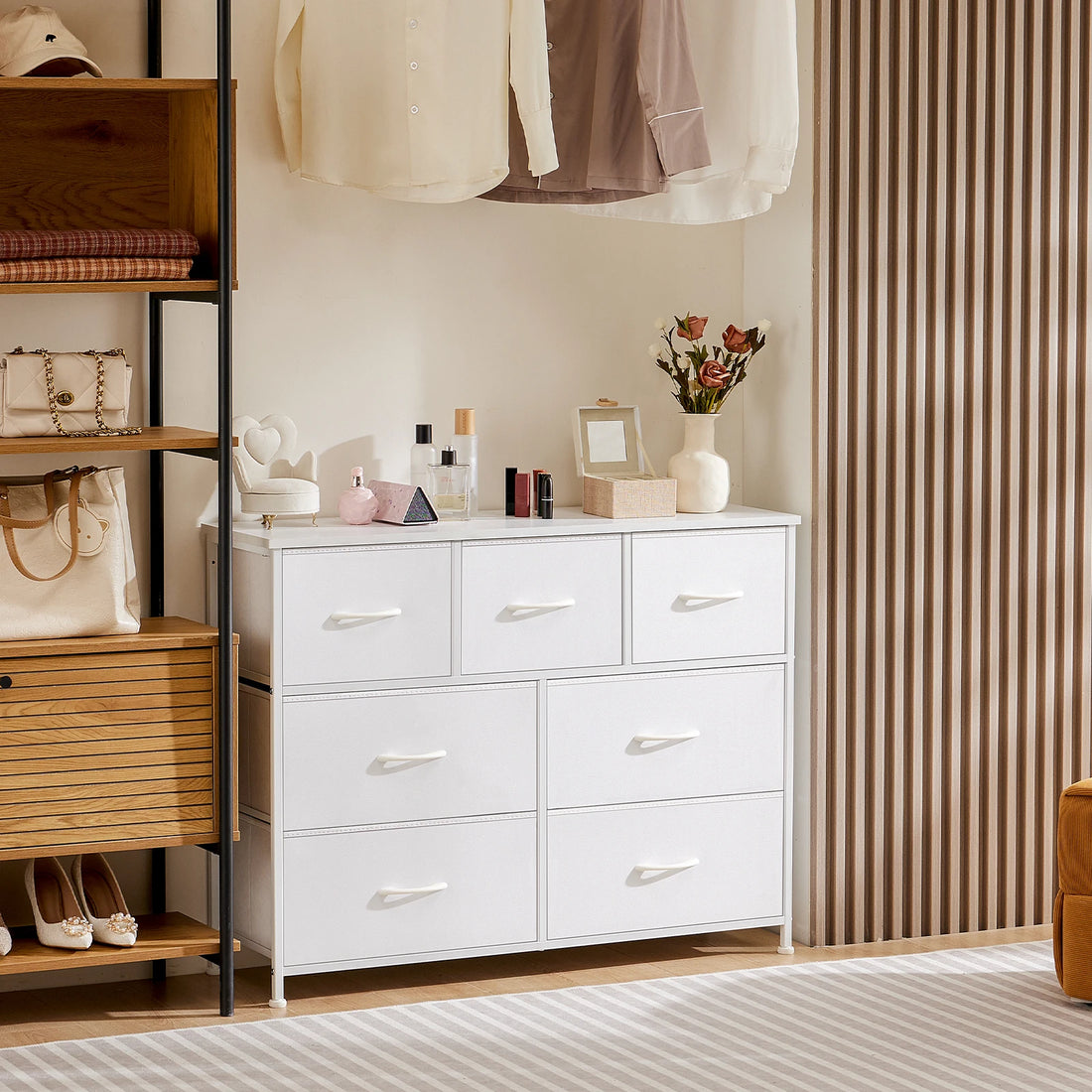 JHK White Dresser in 4 Configurations