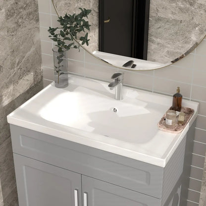 32 Inch Bathroom Vanity with Ceramic Sink