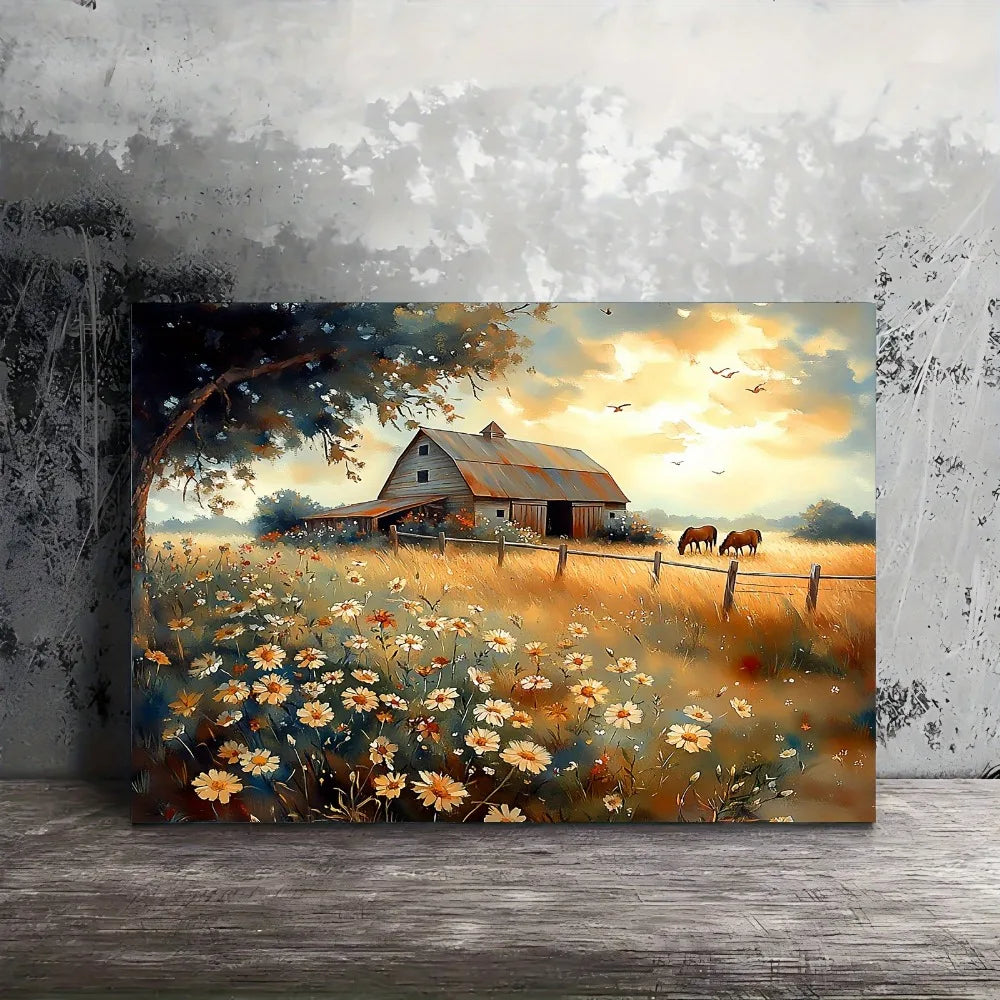 Quiet Farmhouse Landscape Wall Art