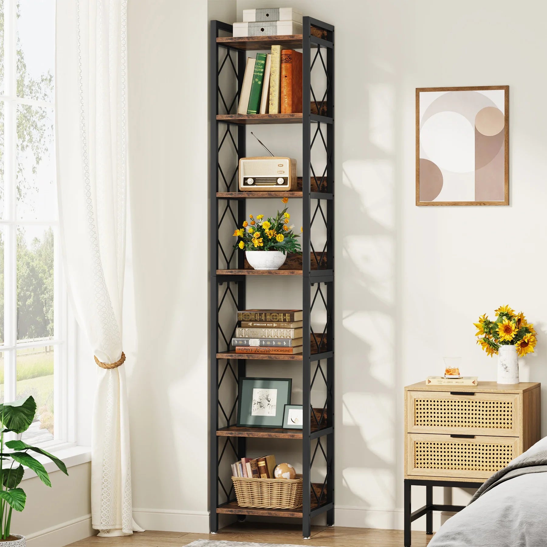 Tribesigns 78.7 Inch Extra Tall Bookshelf