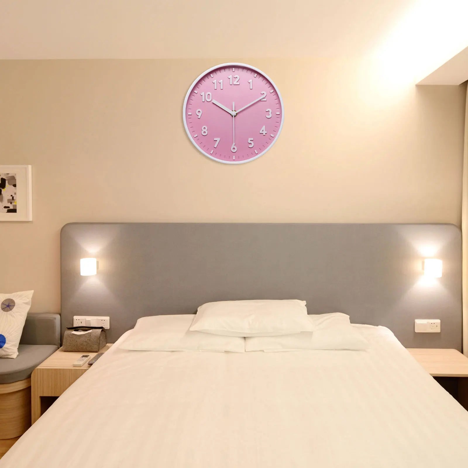 3D Number Quartz Silent Non-Ticking Wall Clock