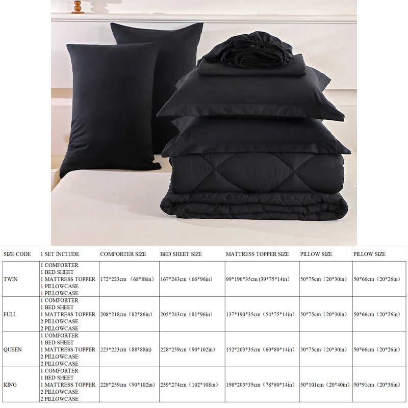 5 and 7-Piece Bedding Sets