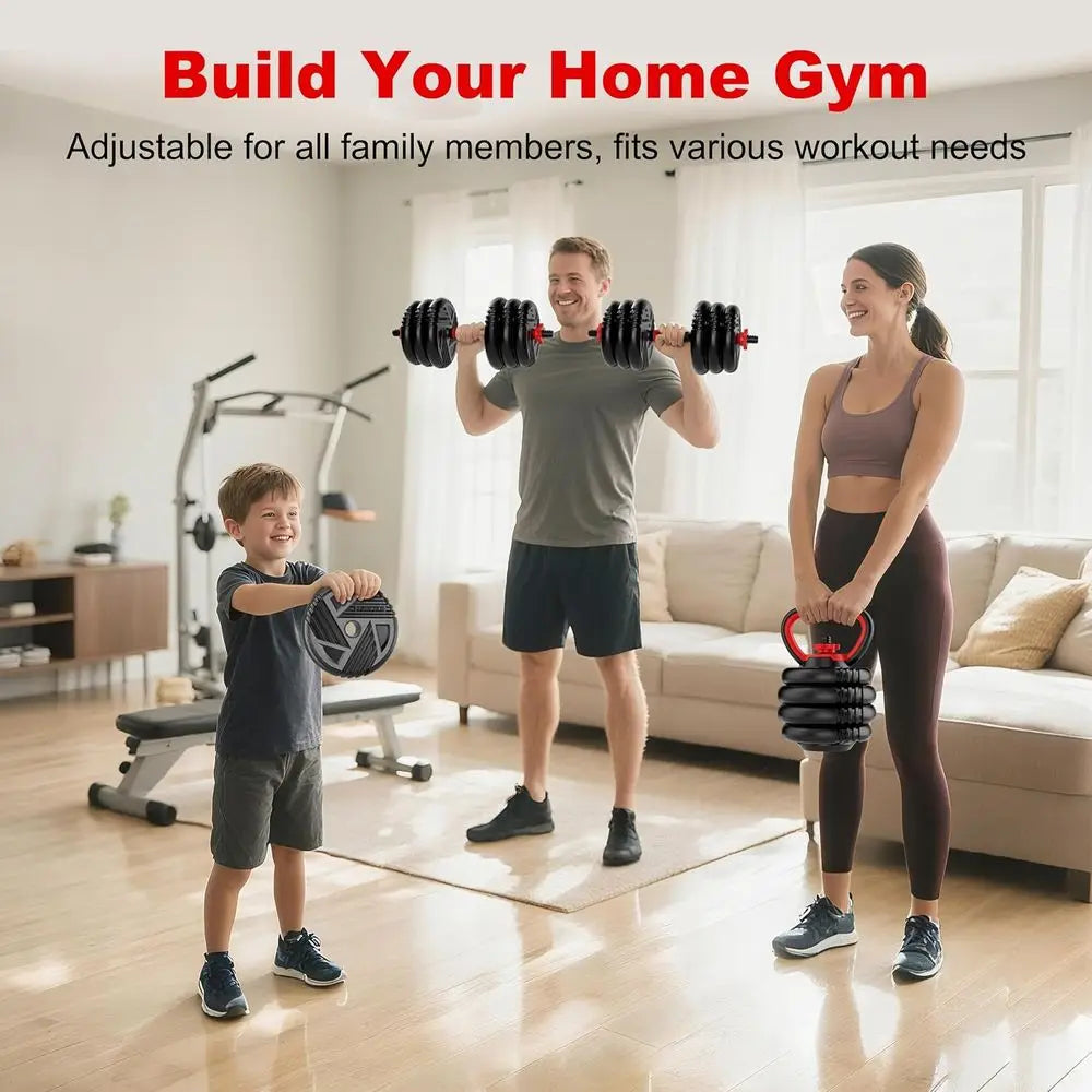 5 In 1 Adjustable Dumbbell/Barbell/Kettlebell