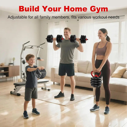 5 In 1 Adjustable Dumbbell/Barbell/Kettlebell