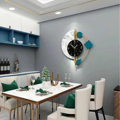 22 Inch Nordic Style Luxury Marble Wall Clock