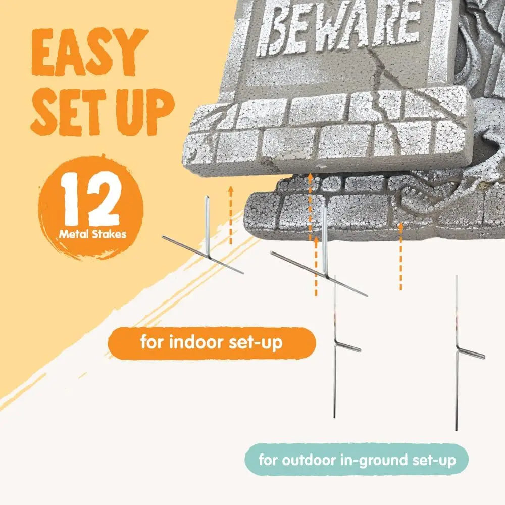 17" Halloween Outdoor Graveyard Tombstones