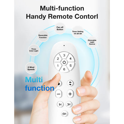 Modern Ceiling Fan with LED Lights and Remote Control