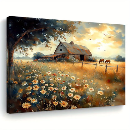 Quiet Farmhouse Landscape Wall Art