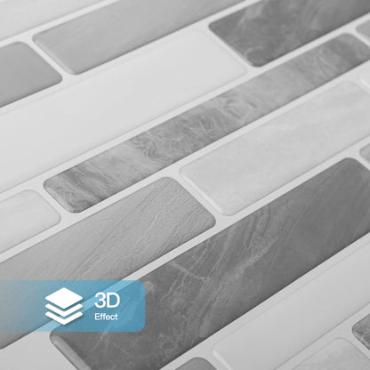 10-Sheet Peel and Stick Backsplash