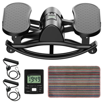 Intelligent Exercise Swing Stepper Machine with Digital Display