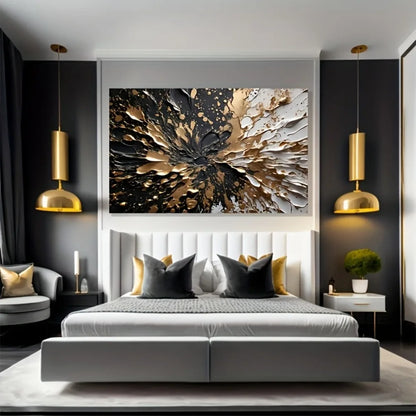 Modern Abstract Ink Splash Decorative Wall Art