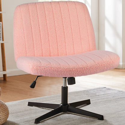 JHK Armless Office Chair in Cloth, Leather or Velvet
