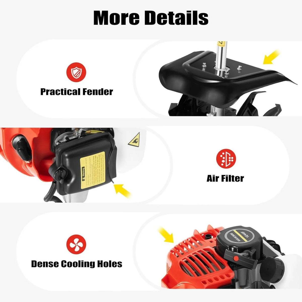 Handheld 2-Stroke Single-Cylinder Gasoline Cultivator