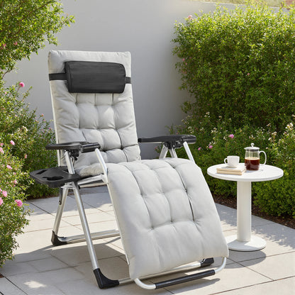 JHK Zero Gravity Portable Recliner Lounge Chairs with Cup Holder