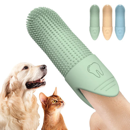 360° Cleaning Finger Toothbrush for Dogs &amp; Cats