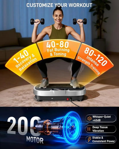 3-D Whole Body Vibration Exercise Machine