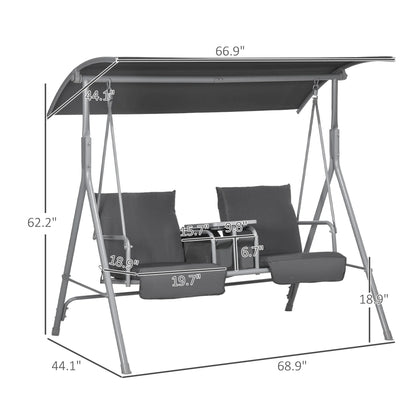 Outdoor 2-Person Hanging Swing Chair