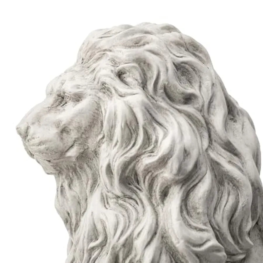 Sitting Lion Outdoor Garden Statue