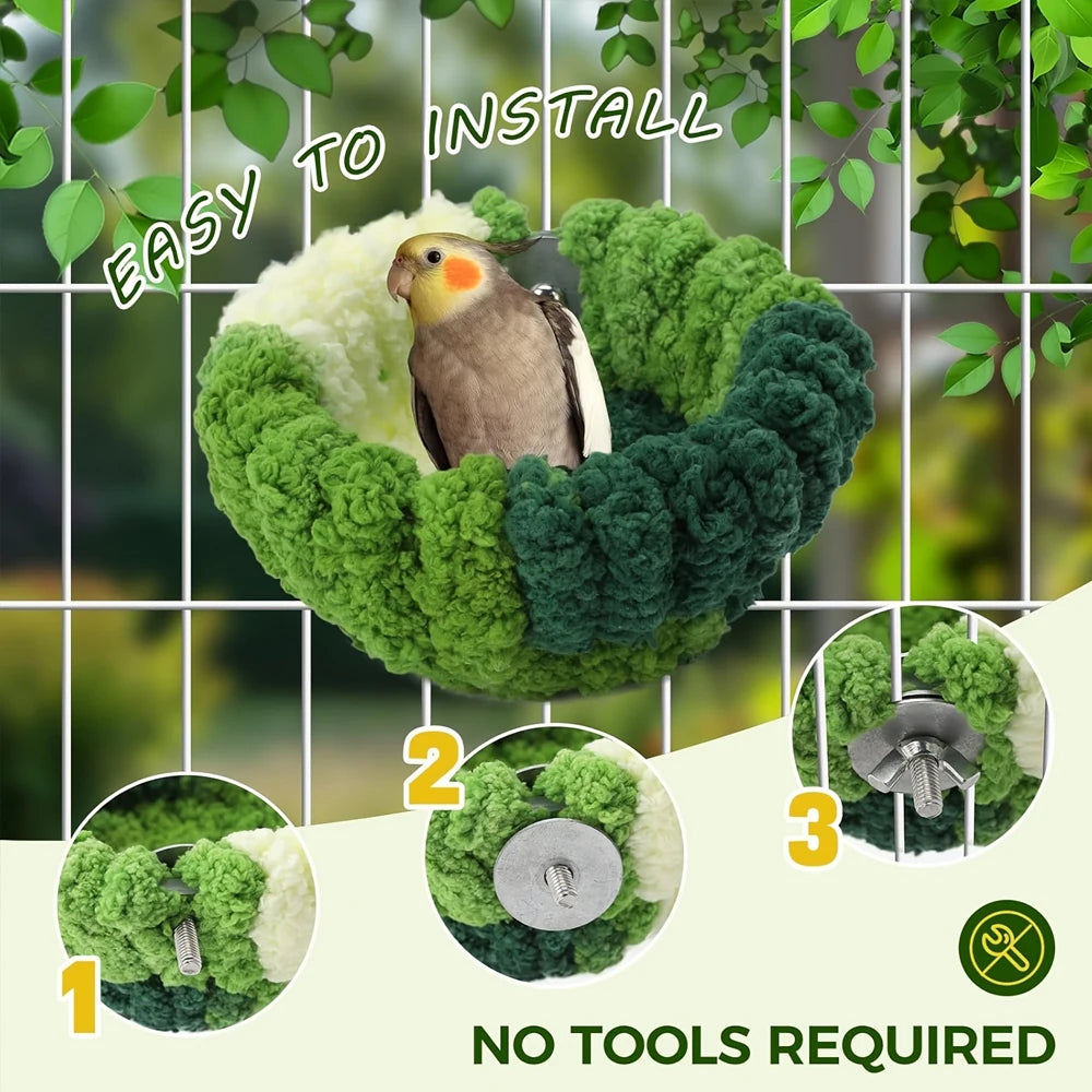 Warm Cozy Round Bird Bed