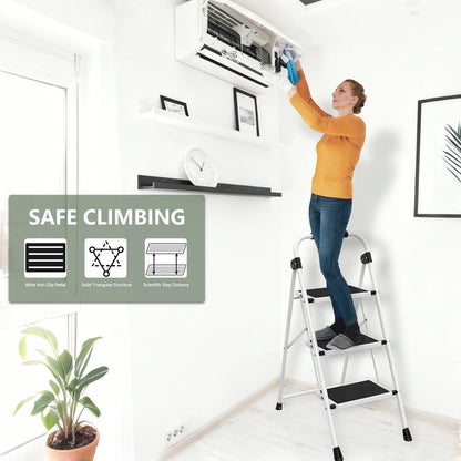 JHK Folding 3-Step Step Stool