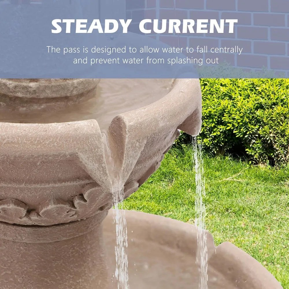 48.4 Inch Italian Inspired Outdoor Garden Waterfall