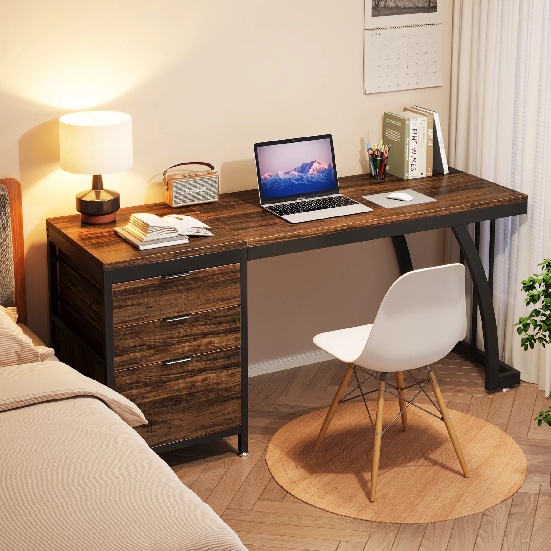 Tribesigns Computer Desk with 3 Drawers Available in 3 Colors