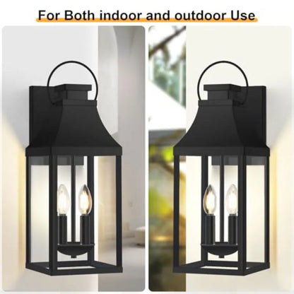 2-Pack of Indoor/Outdoor Wall Lanterns