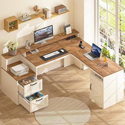Farmhouse Corner Executive Desk