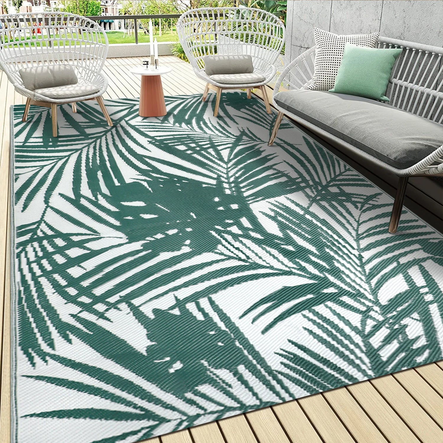 Outdoor Waterproof Reversible Rug