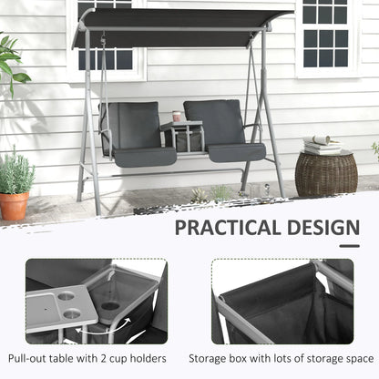 Outdoor 2-Person Hanging Swing Chair