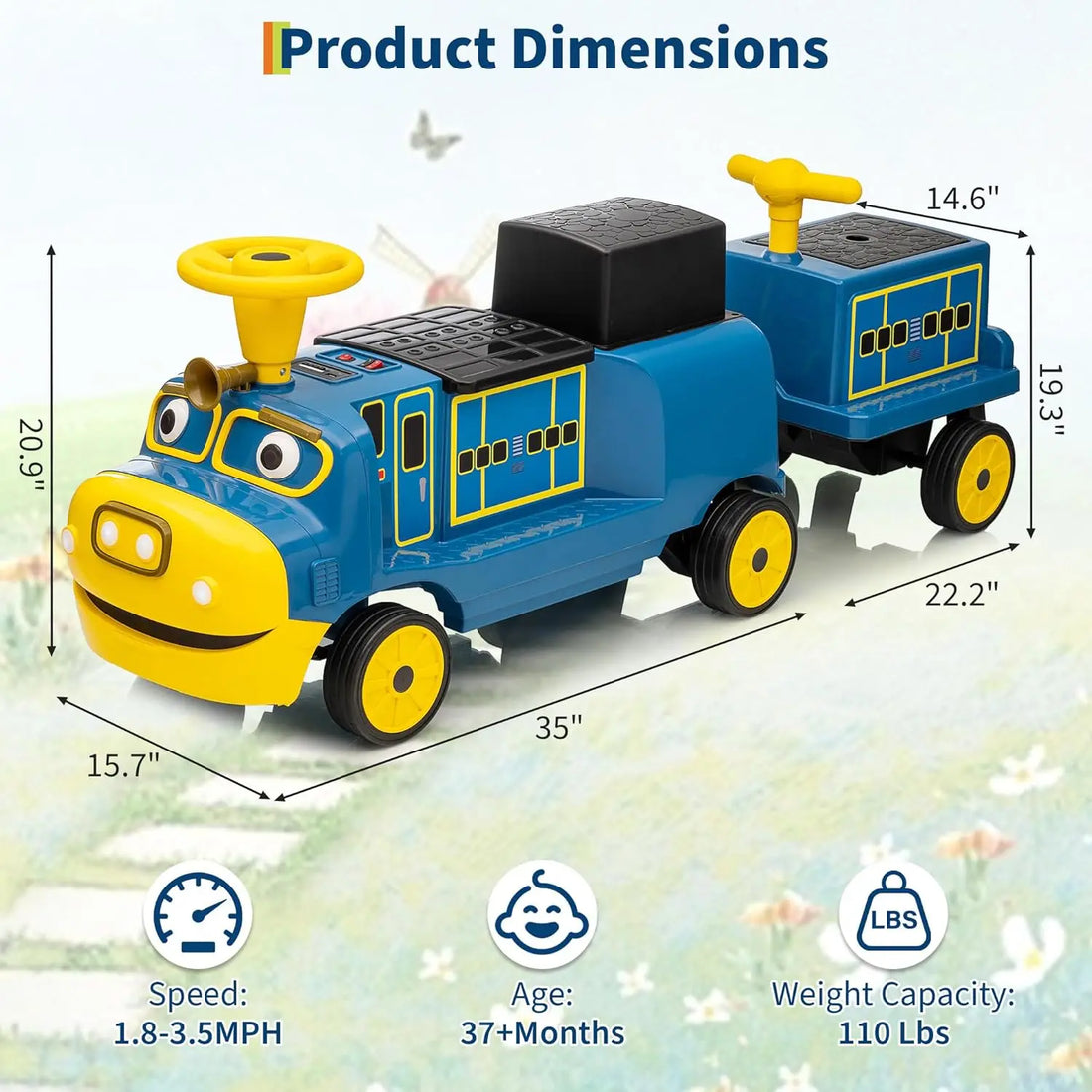Ride On Trackless Train for Ages 3+