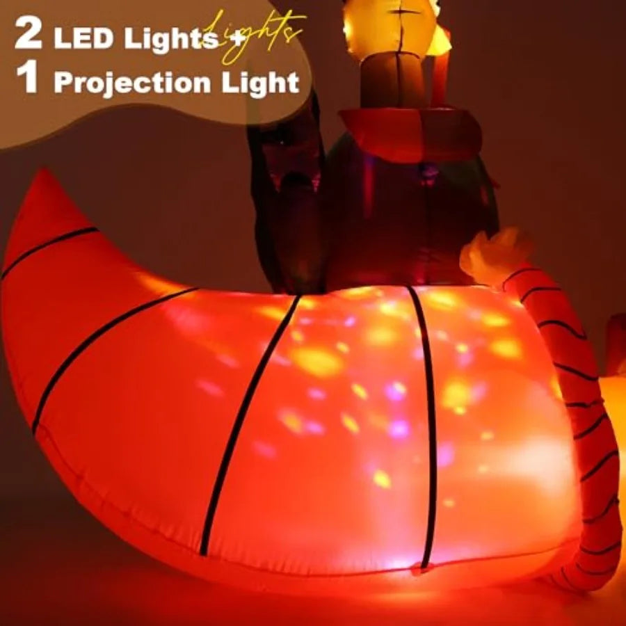 7 Foot Outdoor Thanksgiving Turkey Inflatable Decoration