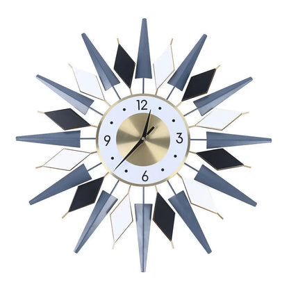 Mid Century Large Silent Wall Clock