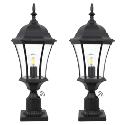 Outdoor Lantern Post Light Set