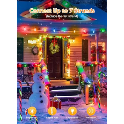 200 Foot Vintage String Lights for Holiday Decorations