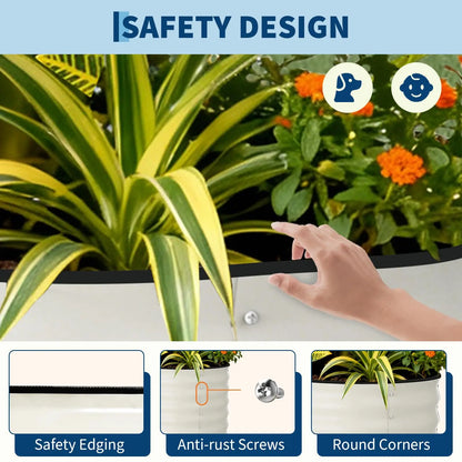 Heavy-Duty Large Galvanized Raised Garden Bed
