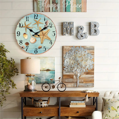Tropical Summer Beach Wall Clock