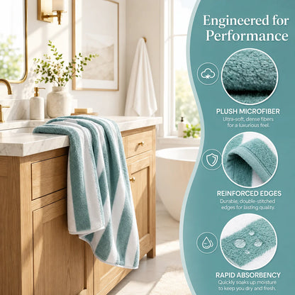 10-Piece Lint Free Ultra Absorbent Towel Set