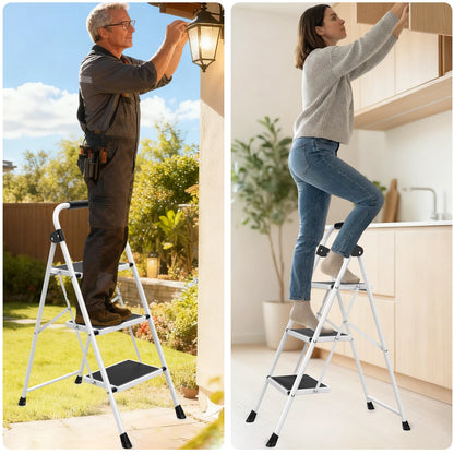 JHK Folding 3-Step Step Stool