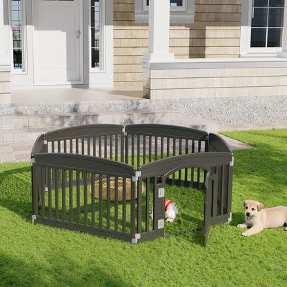 JHK 4- or 6-Panel Foldable Plastic Dog Playpen