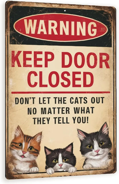 Funny Distressed Vintage Style Warning Sign