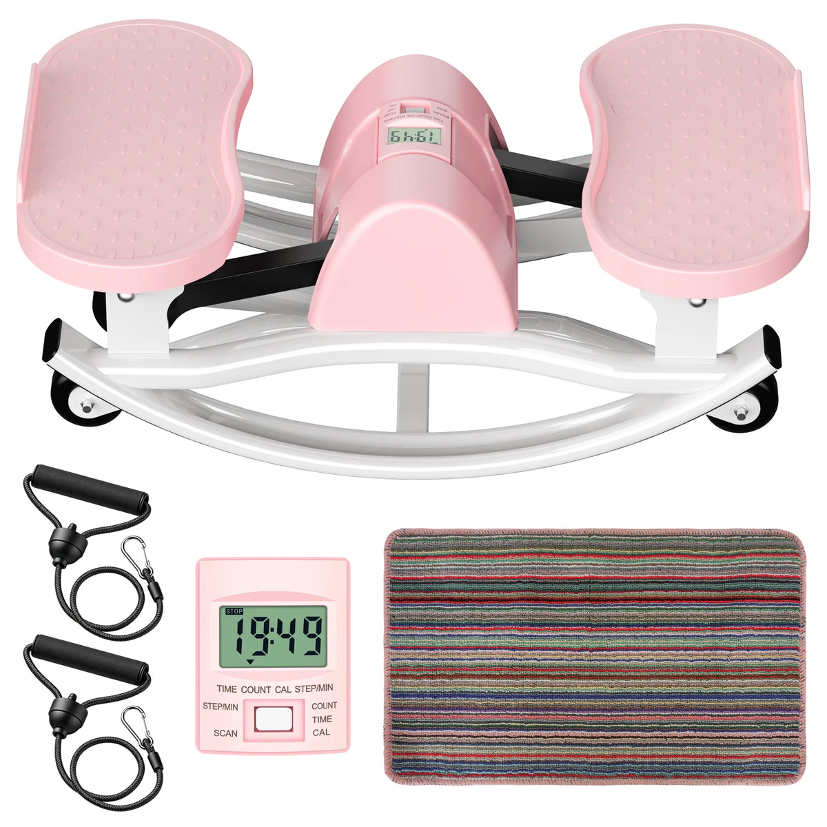 Intelligent Exercise Swing Stepper Machine with Digital Display