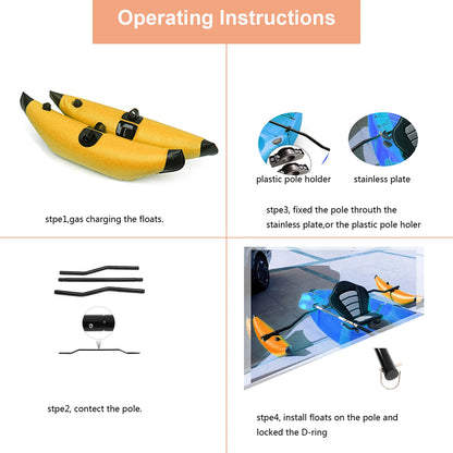 Inflatable Kayak Outrigger Stabilizer